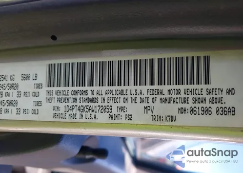 2010 Dodge Nitro Heat из США, поврежденный, VIN 1D4PT4GK5AW172059